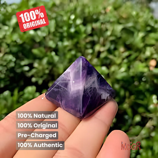 MCGR Amethyst Crystal Pyramid Vastu for Home Décor