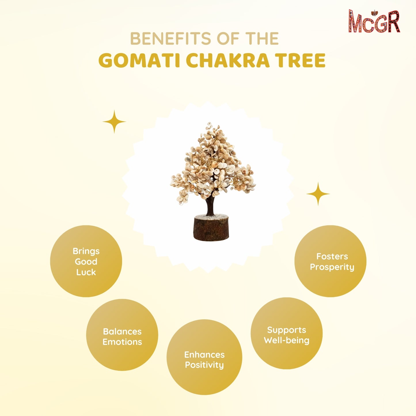 MCGR Gomati Chakra Tree/Showpiece Protect from Negative Energy