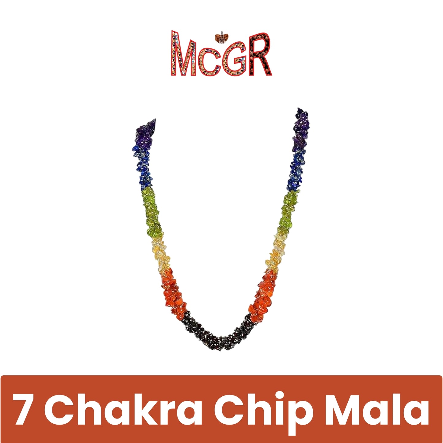 MCGR 7 Chakra Chips Mala/Necklace for Women