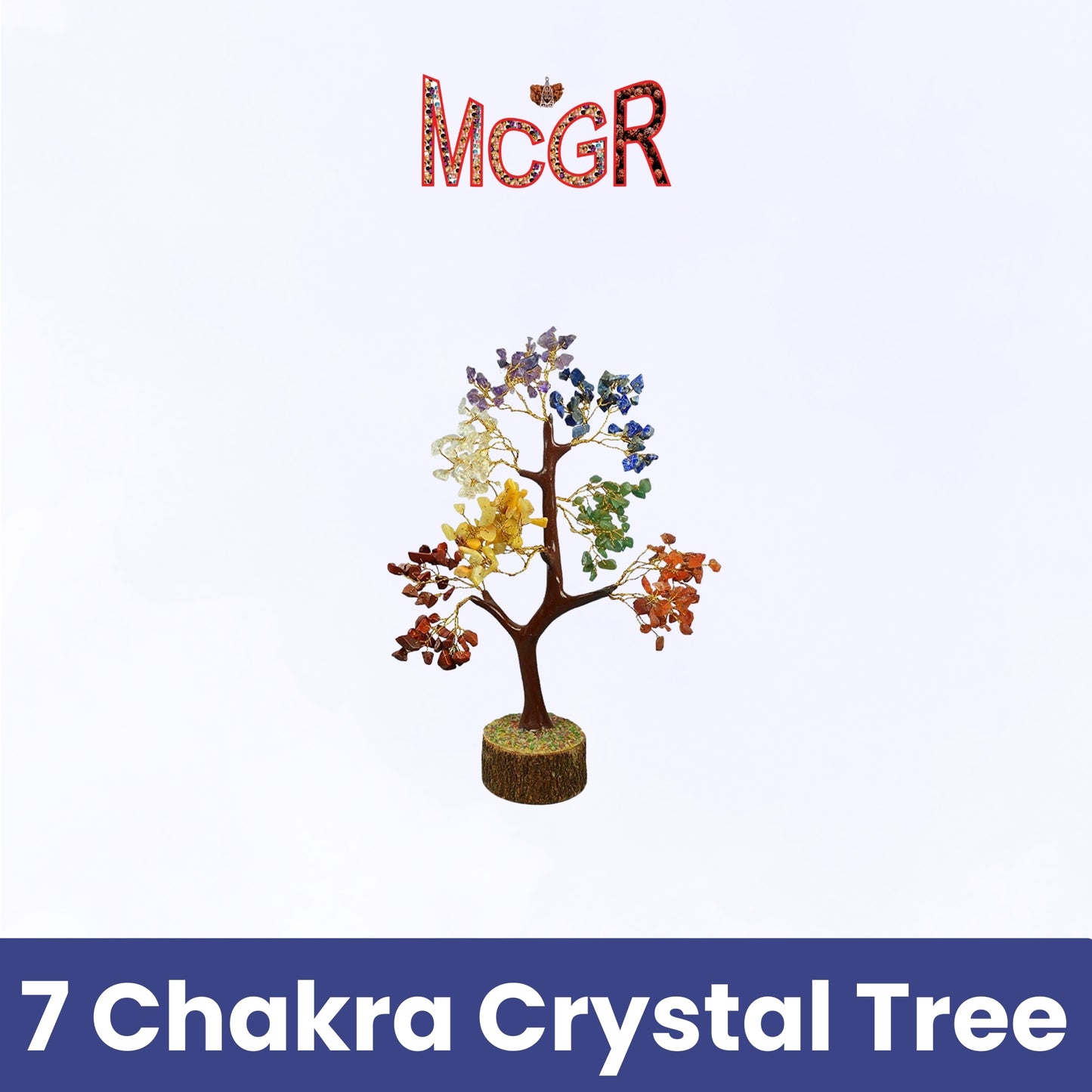 MCGR 7 Chakra Crystal Tree/Showpiece Good Luck and Positive Energy
