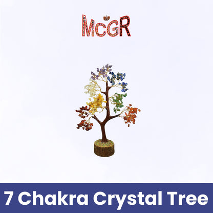 MCGR 7 Chakra Crystal Tree/Showpiece Good Luck and Positive Energy