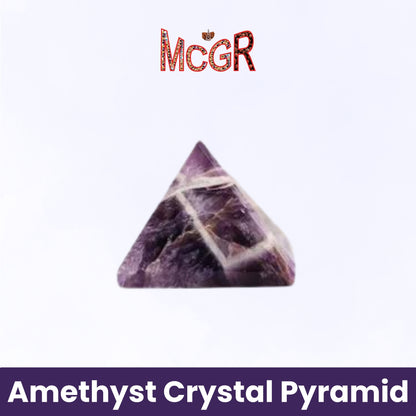 MCGR Amethyst Crystal Pyramid Vastu for Home Décor