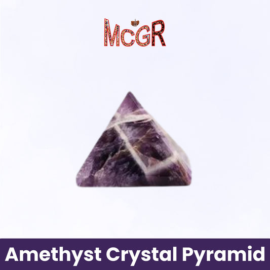 MCGR Amethyst Crystal Pyramid Vastu for Home Décor