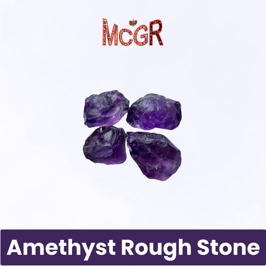 MCGR Amethyst Raw Rough Crystal Stone  for Meditation