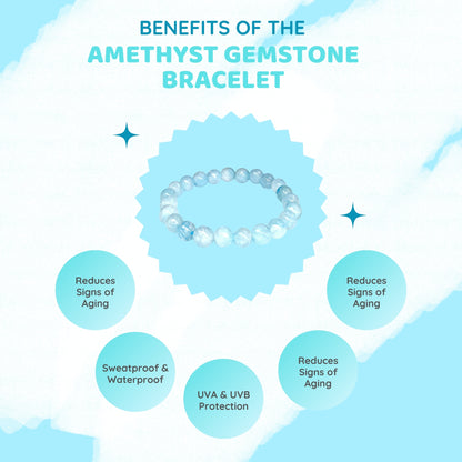 MCGR Aquamarine Bracelet for Men and Women