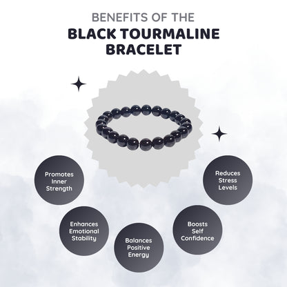 MCGR Black Tourmaline Bracelet for Men and Women