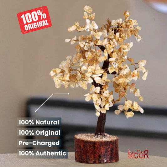MCGR Citrine Gemstone Tree for Prosperity/Confidence/Healing