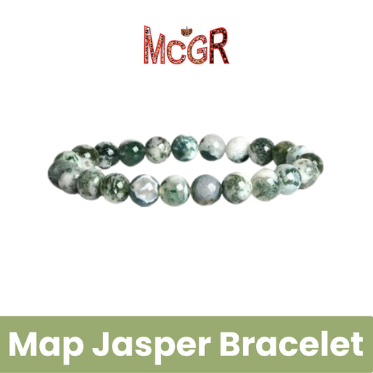 MCGR Map Jasper Feng-Shui Bracelet for Men and Women