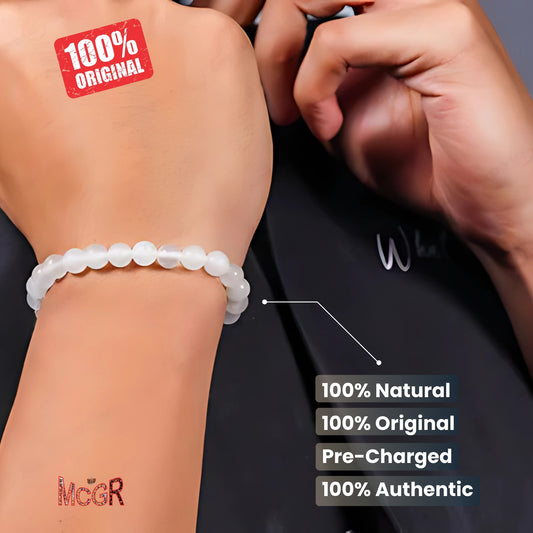 MCGR Natural Opalite Unisex Bracelet for Men and Women