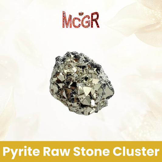 MCGR Pyrite Raw Stone Cluster for Willpower and Manifestation