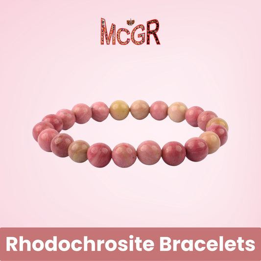 MCGR Rhodochrosite Bracelets for Healing for Men and Women