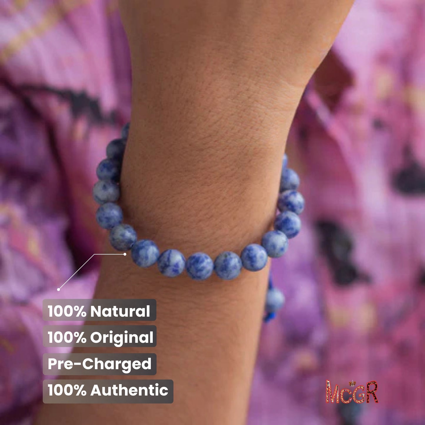 MCGR Sodalite Bracelet For Unisex for Men and Women